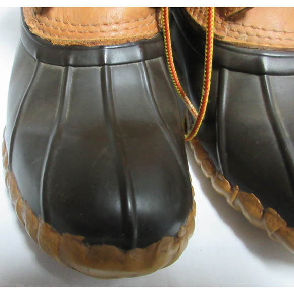 Cabela’s Duck Boots Brown/Tan women's 8D Leather Upper lace up Unlined - Picture 5 of 7